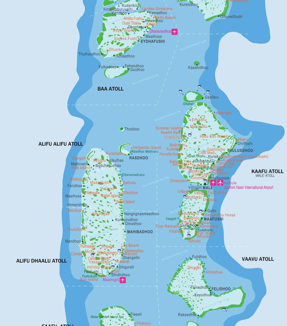 માલદીવ એરપોર્ટ નકશો