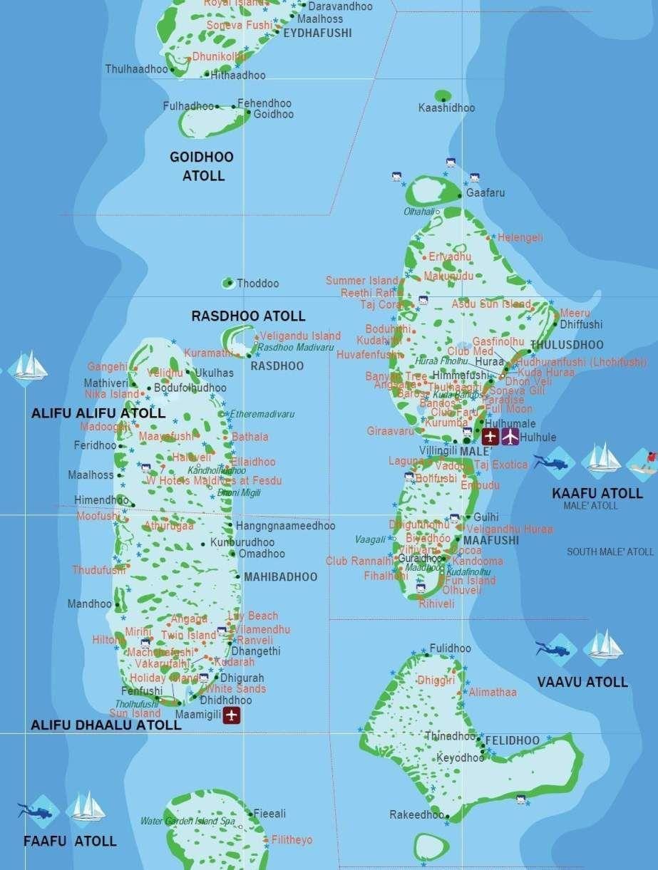 નકશો માલદીવ્સ પ્રવાસી
