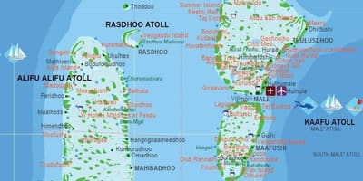 માલદીવ દેશ વિશ્વના નકશા